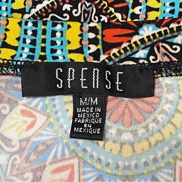 Spense Boho Mandala Floral Dress Medium Retro Vibrant Print Pockets - Picture 3 of 5